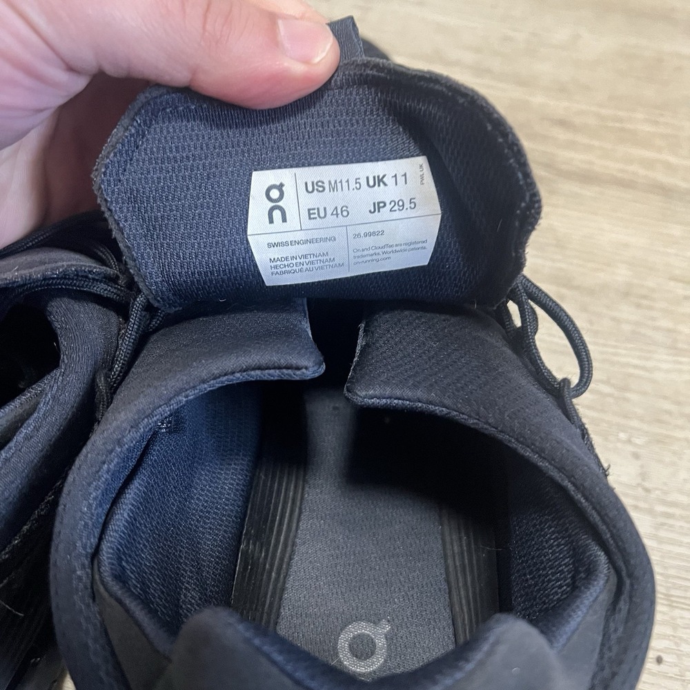 OnCloud CloudNova Running Sneakers 26.99822 Black Eclipse‎ Men's Size 11.5 - Picture 8 of 9